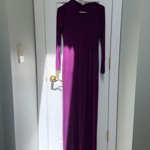 Long sleeve Fall maxi dress - with pockets!